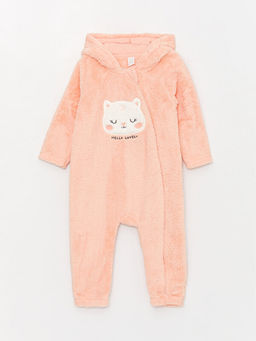 Kap??onlu Uzun Kollu K?z Bebek Pel?? Tulum