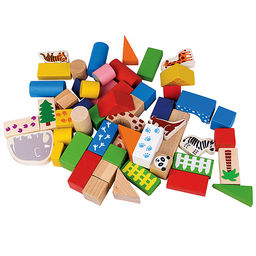 Развивающая игра "Зоопарк" (Деревянный конструктор) (Baby Step)