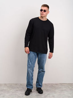 Лонгслив мужской черный