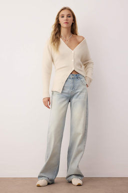 Mavi Vintage Y?kama Yuksek Bel Genis Paca Wide Leg Jeans TWOAW26JE00072