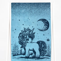 Полотенце махровое 6с102.411ж1 Волшебная ночь (джинс) 67х150см