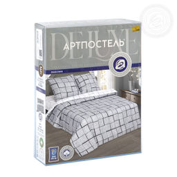 Постельное белье Пифагор (поплин DE LUXE) 2 сп. с Евро/Пододеяльник: 1 шт. - 215*175; Простыня: 1 шт. - 215*240; Наволочка: 2 шт. - 70*70; DE LUXE