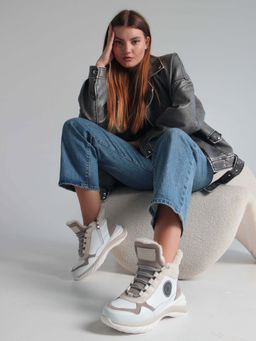 Ботинки EDART 350.uno2 w. белый бежевый/байка