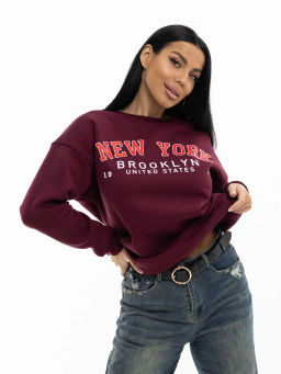 Толстовка женская, цвет бордо
