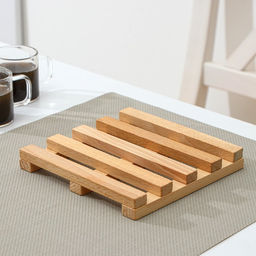 Подставка под горячее Доляна, 14×2 см, дерево