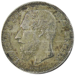 5 франков 1873 года Бельгия