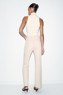 PANTAL?N FLARE COSTURAS LATERALES / Crudo - Zara фото 6