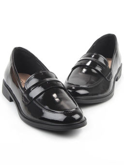 03-DCO142-2 BLACK Лоферы женские (натуральная кожа)