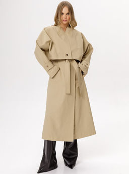 Плащ Pirs 6595 бежевый