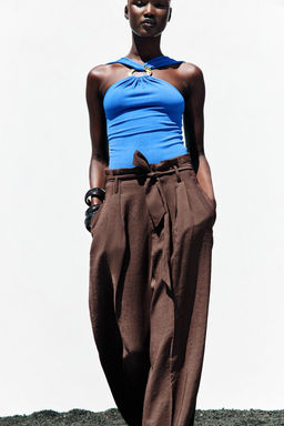 HALTER KNIT TOP - Zara фото 6