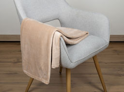 Покрывало- плед АРТ 004 180*210 "Гладкокрашеный Капучино"