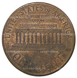 Монета 1 цент 1989 года США