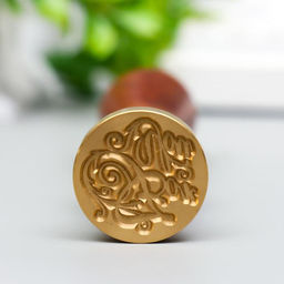 Печать для сургуча с деревянной ручкой For you, 9×2.5×2.5 см