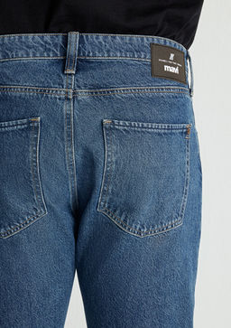 London Street Puslu Koyu Mavi Jean Pantolon  фото 8