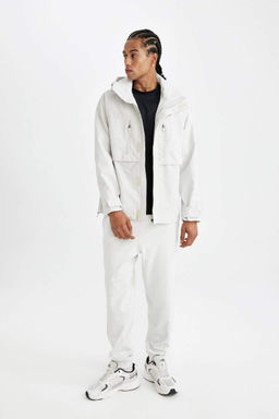 Водоотталкивающее водонепроницаемое пальто с капюшоном стандартной посадки DeFactoFit  фото 5