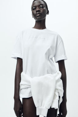 MINIMALIST SLOGAN SWEATSHIRT - Zara фото 6