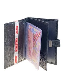 Обложка для паспорта и автодокументов из натуральной кожи, цвет черный - Greta фото 2