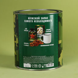 Подарочный набор 23 Февраля: чай чёрный 50 г., кружка 350 мл., арахис 100 г., крекеры 70 г. - Фабрика счастья фото 7