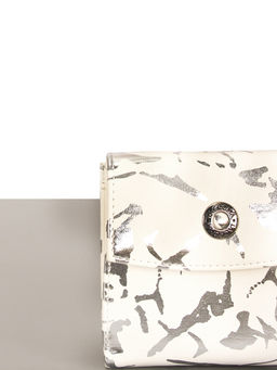 LACCOMA кошелек LA-2080-белый-серебристый натуральная кожа фото 3