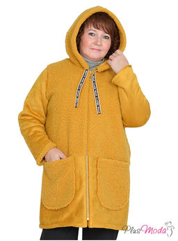 Куртка-пальто Модель №679 размеры 44-84 - Plusmoda фото 4