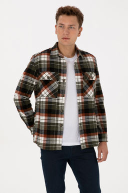 Erkek Bak_r Ekoseli Uzun Kollu Siyah G_mlek - U.s. polo assn фото 3