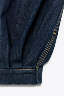 ZW COLLECTION DENIM BALLOON TROUSERS - Zara фото 6