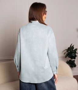 Рубашка #КТ1320, ментоловый