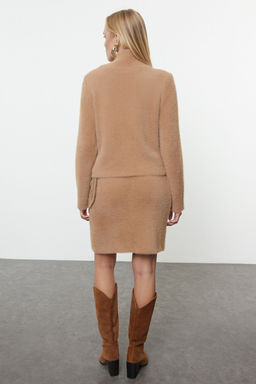 Camel Tuylu Yumusak Dokulu Triko Alt-Ust Tak?m TWOAW25AU00040 - Trendyolmilla фото 6