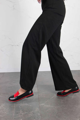 Лоферы туфли 118.Viсtoriabl.Черный-красный