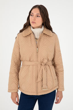 Женское пальто светло-коричневого цвета Неожиданная скидка в корзине