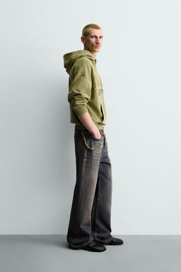 WASHED SLOGAN SWEATSHIRT - Zara фото 12