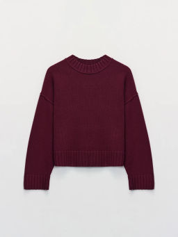 Вязанный джемпер с хлопком в составе / Zarina  фото 7