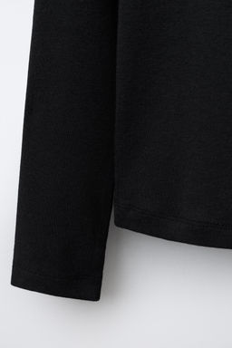 CAMISETA MANGA RANGL?N CON MODAL / Antracita oscuro - Zara фото 4