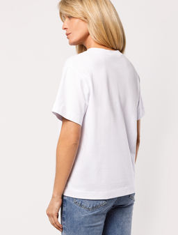 Футболка из премиального хлопка с авторским принтом - Vilatte фото 4