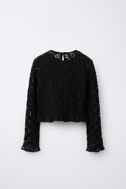 ELASTIC LACE TOP - Zara фото 2