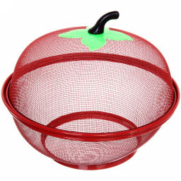 Фруктовница с крышкой "сеткой" 25см