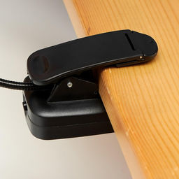 Лампа настольная RISALUX 16108/1, светодиодная, на прищепке, USB, чёрная, 5.3×8.2×22.5 см