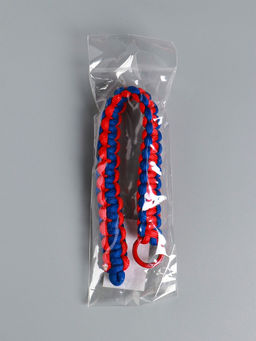 Цена за 2 шт. Брелок для ключей на карабине «Паракорд», шнур 0.5 см, красно-синий, на сумку, рюкзак, 14.5×1.8×0.8 см