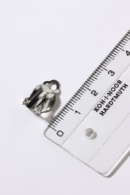 Цена за 2 шт. Основа под серьги-клипсы, 12 мм (набор 5 пар), цвет серебро