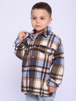 РБ012 Рубашка Бавария (голубой; коричневый) - Милаша фото 15