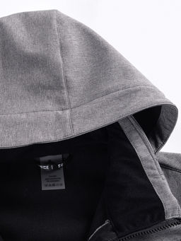 Парка спортивная мужская с капюшоном softshell серого цвета 9565Sr - Mtforce фото 24