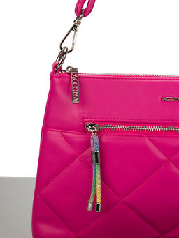 LACCOMA сумка Майя-Ф826-фуксия эко кожа хлопок  фото 5