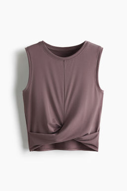 Top de deporte con detalle cruzado Slim Fit - H&m фото 3