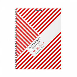 Цена за 2 шт. Тетрадь общая с пластиковой обложкой на спирали ErichKrause Red Concept, А4, 80 листов, клетка