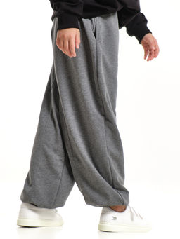 Брюки с принтом из футера UD 8021 графит меланж - Mini maxi фото 6