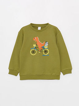 Bask?l? Uzun Kollu Erkek Bebek Sweatshirt 2li - Waikiki фото 3