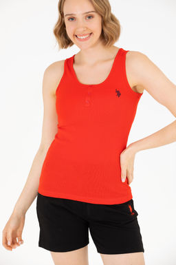Женская красная футболка Basic - U.s. polo assn фото 2