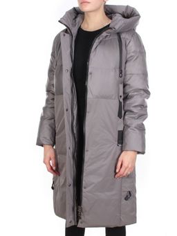 2211 DARK GREY Пальто зимнее женское LYDIA (200 гр. холлофайбер) - Фабричный китай фото 7