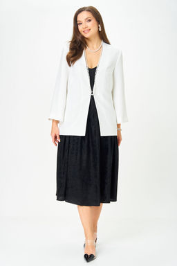 Костюм Lenata 20457 белый с черным