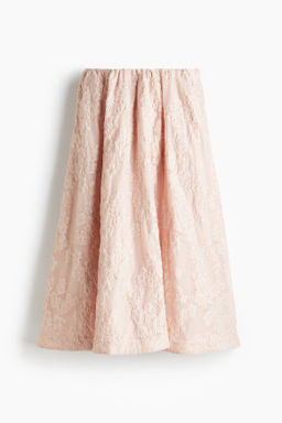 Falda larga en tejido jacquard